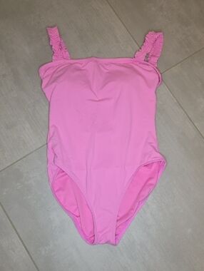 kate spade Pink Ruffle Strap One-Piece Swimsuit